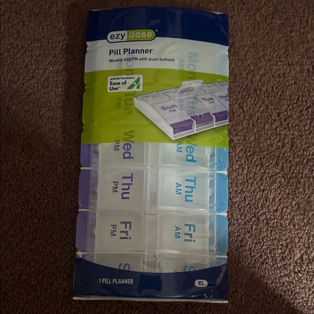 Weekly Pill Planner - Blue and Purple